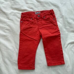Mayoral Baby Boys Coral Skinny Pants Cotton Stretch Trousers Size 6M
